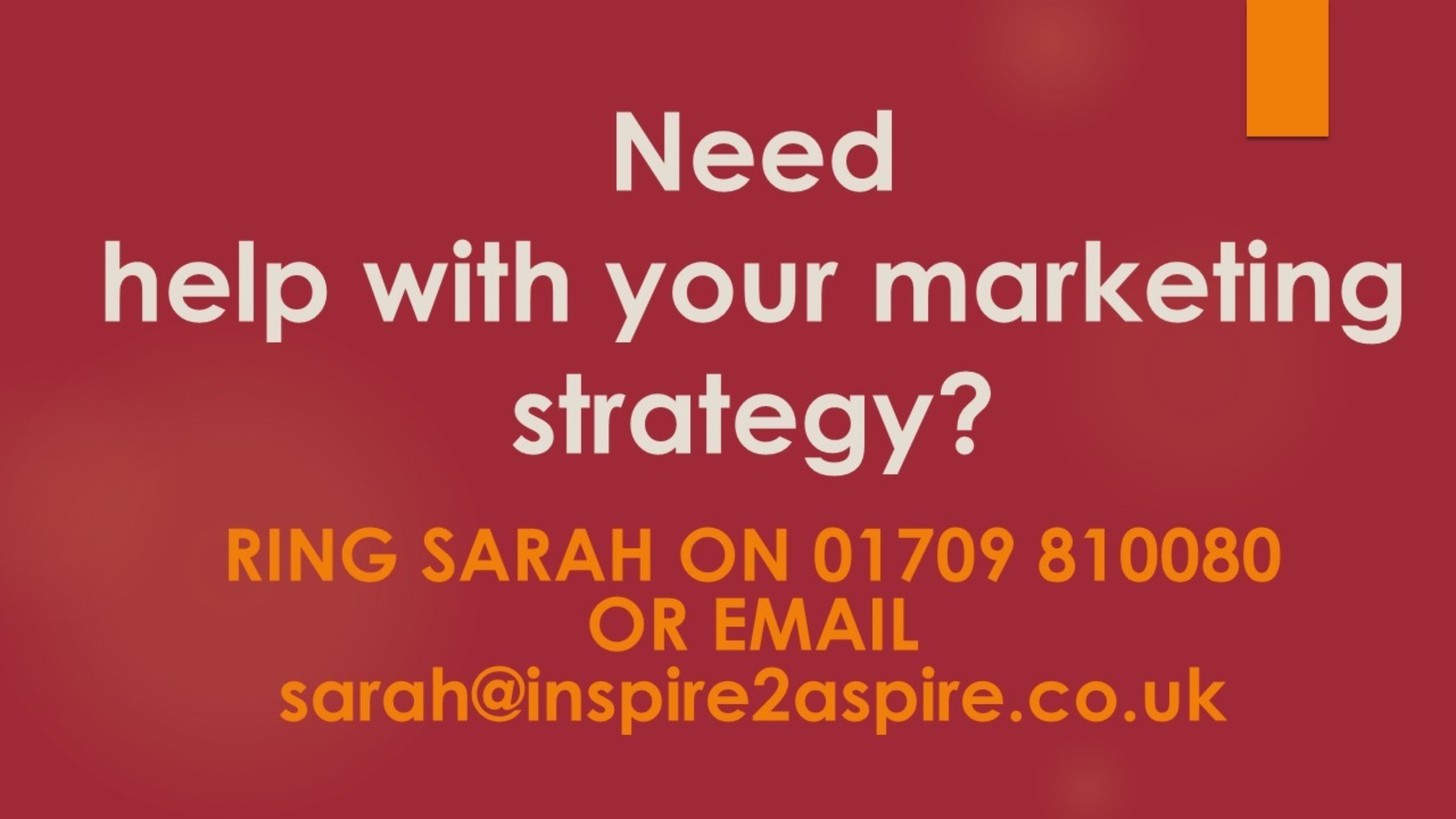Need help with marketing